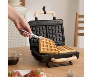 STONE STUDIO - Tostiera Per Panini, Grill E Waffle Con Piastre Intercambiabili Nero