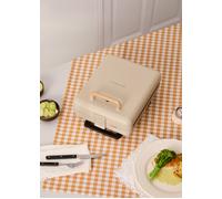 STONE STUDIO - Tostiera Per Panini, Grill E Waffle Con Piastre Intercambiabili Sabbia & Quadruplo