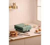 STONE STUDIO - Tostiera Per Panini, Grill E Waffle Con Piastre Intercambiabili Salvia