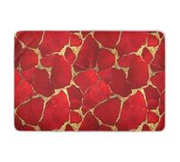 Stone Texture Red Gold San Valentino Extra Large Resuable Fasciatoio Coperture Morbido Assorbente Vasino Training Lenzuola Copertura Lavabile in Lavatrice Incontinenza Pad per Neonati Bambini, 132 cm