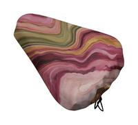 Stone Texture Red Golden Yellow Purple Bike Seat Cushion Cover Impermeabile Coprisella Pioggia Polvere con Coulisse