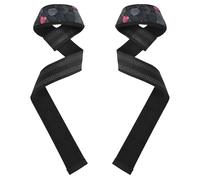 Stone Texture Valentine Black Lifting Straps 66 cm Power Workouts Coppia di cinghie da palestra per powerlifting, allenamento della forza, bodybuilding correas de muneca