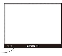Stone TH Tavolo luminoso A3 con blocco della luminosità, luce a LED dimmerabile formato A4, pannello luminoso per disegno, light pad con cavo USB per pittura con diamanti, disegno, pittura, animazione