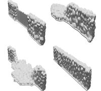 Stone Wall Segments for 28mm Scale Tabletop Gaming - Rural Terrain Scenery Set
