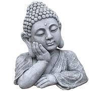 Stoneandstyle - Busto di Buddha Shiva in pietra artificiale resistente al gelo, circa 18,6 kg