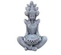 stoneandstyle Figura di pietra indiana della dea Sarasvati Shiva resistente al gelo in pietra
