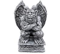 stoneandstyle Figura in pietra Torwächter Gargoyle accovacciato resistente al gelo, resistente alle intemperie, in pietra fusa
