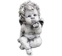 stoneandstyle Statua Scultura Angelo, fatto a mano, resistente al gelo