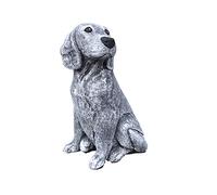 stoneandstyle Statua Scultura Cane Beagle, Fatto a Mano, Resistente al Gelo