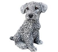 stoneandstyle Statua Scultura cane Terrier, fatto a mano, resistente al gelo