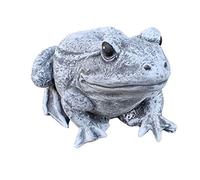 stoneandstyle Statuetta in pietra a forma di rana, resistente al gelo, resistente alle intemperie