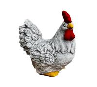 stoneandstyle Statuetta in pietra con gallina Karla e gallina resistente al gelo