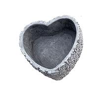 stoneandstyle Vaso per piante a forma di cuore, grande, XL, resistente al gelo, resistente alle intemperie, in pietra