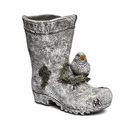 stoneandstyle Vaso per piante con uccelli, resistente al gelo, resistente alle intemperie