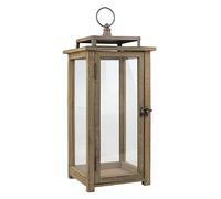 Stonebriar Lanterna rustica in legno da 45,7 cm, per tavolo, caminetto, parete o giardino, uso interno ed esterno, XL