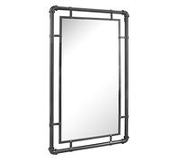 Stonebriar Specchio da parete, metallo, nero, 73,9 x 42,4 cm