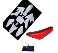 STONEDER Bianco Carenatura Plastica Alto Schiuma Sedile Per CRF50 XR50 Pit Dirt Bike Copie Cinesi 50 90 125 160cc DHZ GPX Pitster Pro SDG Braaap Taotao