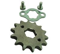 STONEDER Pignone anteriore per motore 428 da 20 mm, per CRF XR 50 70 KLX110 TTR SDG SSR Lifan YX Loncin Zongshen Orion Apollo GPX Pit Bike Dirt Motor 50 70 125 150 160 cc (428-14 denti-20 mm)