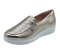 Stonefly 218963 Paseo Laminated Metal Fizz Mocassini confort per Donna in pelle