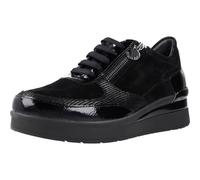 Stonefly 220676 Black Sneakers per Donna in Nabuk e Vernice con Lampo e Zeppa Media (Taglia 37)