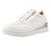 Stonefly 220739 Steam Gray Bianco Beige Scarpe Donna Sneakers Lacci Zip Pelle 37
