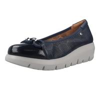 Stonefly 220759 Plume Nappa Ocean Blue Mocassini Confort per Donna in Pelle Zeppa Media (Taglia 38)