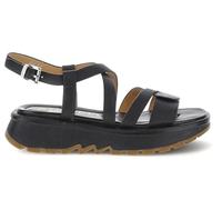 Stonefly 223692 - Sandali con zeppa da donna in pelle di vitello, comfort ed eleganza, colore: nero, Nero , 38 EU