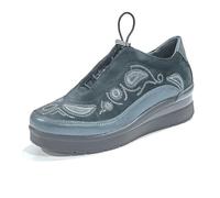 Stonefly Scarpa Casual Camoscio con zeppa e Sistema BlueSoft in Suola - 219983, blu, 38 EU