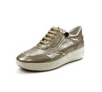Stonefly Scarpa casual in pelle tritata, con zeppa - 220776-Z00 per: donna, Metallo, 36 EU