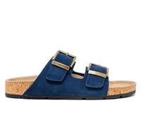 Stonefly Sibil Man 1 223907 - Sandali biologici da uomo, in pelle scamosciata, comfort e stile casual, colore: blu, blu, 44 EU