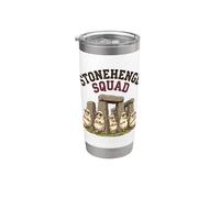 Stonehenge Squad, divertente pecora con occhiali da sole da viaggio nel Regno Unito Bicchiere termico in acciaio inox doppia parete