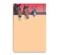 Stonehouse Collection Western Cowboy Boots Notepads - 8.5" x 5.5" - USA Made - Southwest Ranch Notepad has 50 Sheets - Made in USA - Grocery, Shopping, Daily Tasks List (Horses)