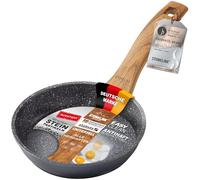 STONELINE “Back to Nature” - Padella antiaderente con vere particelle di pietra, 16 cm, adatta a tutti i piani cottura inclusi quelli ad induzione, cottura senza grassi