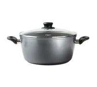 STONELINE Casseruola 32 cm con Coperchio, Pentola Grande Antiaderente in Alluminio Pressofuso, Pentola Induzione con Rivestimento Antiaderente con Vere Particelle di Pietra, Tutti i Piani Cottura
