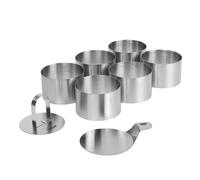 STONELINE Set di Coppapasta 8 Pezzi, Anelli per Torte 8 cm, Altezza 5 cm Rotondo