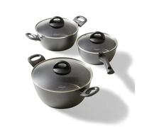 STONELINE Set di pentole in ceramica adatte all'induzione, 6 pezzi,