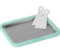 STONELINE by Mr. Ice Cream Rolls ORIGINALE Piastra di Gelato Istantaneo 26x21x3,5 cm, 2 Spatole Gelatiera Manuale Macchina per Gelato Arrotolato Sorbetto Yogurt Congelato Ice Cream Rolls Maker, Menta