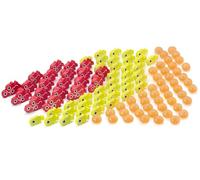 Stonemaier Games: Pacchetto di aggiornamento Finspan | Uova squishy e gettoni pesce in legno | 40 gettoni giovani, 20 gettoni scuola e 50 gettoni per uova squishy (plastica TPR) - Aggiungi a Finspan
