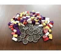 Stonemaier Games: Wyrmspan Upgrade Pack | Monete metalliche e risorse in legno | 45 monete drago in metallo a doppia faccia e 104 risorse di legno (carne, oro, gemma e latte) - Aggiungi a