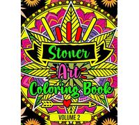 Stoner Art Coloring Book Vol.2: Black Light,Adult coloring book,Sketchbook,420 gift