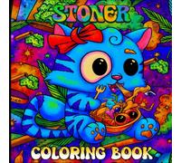Stoner Coloring Book: Trippy Psychedelic Coloring Pages for Adults Featuring Goth Kawaii and Spooky Cute for Stress Relief and Relaxation