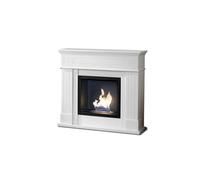 STONES HOME FURNITURE Nostalghia - Biocamino da Terra in MDF Laccato Bianco