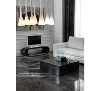 STONES HOME FURNITURE Tavolino quadrato in pietra nera FS-007-BS