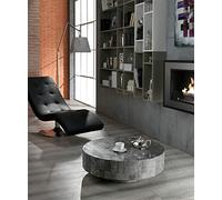 STONES HOME FURNITURE Tavolino Round in pietra grigia FS/137/G