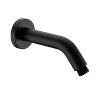 StoneStream - Braccio doccia per doccia fisso a parete, non arrugginisce, montaggio a parete, colore: nero opaco