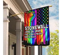 Stonewall - Il Primo Pride Fu Una Rivolta Bandiere Pirati Doppio Lato Bandiera Da Giardino Durevole Bandiera Da Cortile Decorazione Per Patio Cortile Fattoria S