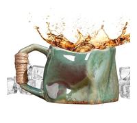 Stoneware Mugs - 250ml Handmade Pottery Mugs Ceramic Coffee Cups,Handmade Pottery Portable Aesthetic Mug For Hot Ice Drink Coffee Tea Juice Milk