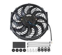 Stoney Racing Kit Montaggio Radiatore 12V 80W Slim Fan Push Pull Nero