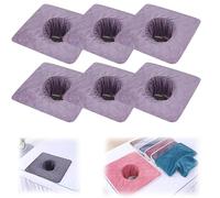 Stonivislyt 6pcs Asciugamano per Lettini da Massaggio, Asciugamano Lettino Massaggio, Fodera Cuscino Viso ,Fodera per Cuscino Viso per Salone,Fodera Cuscino facciale Massaggio
