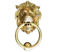 StonKraft collezione casa - bellissimi battifiamma leone in ottone, accessori per porte, battente per cancello (5 pollici)